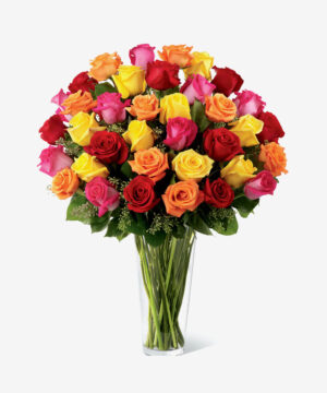 Ftd Bright Multicolor Spark Rose Bouquet